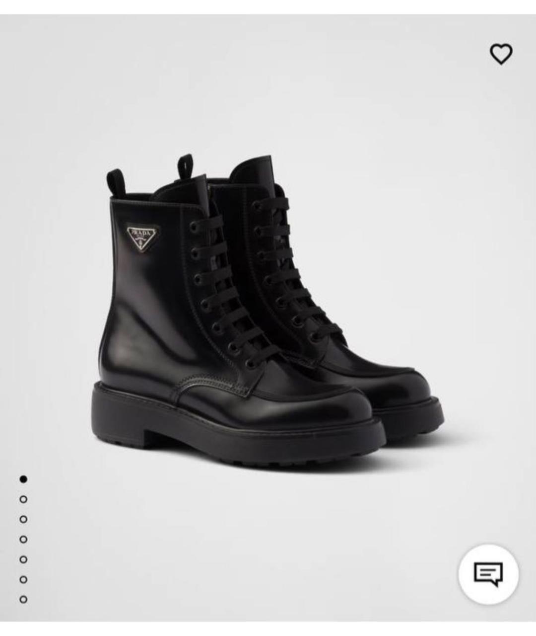 PRADA Черные ботинки из лакированной кожи, фото 2