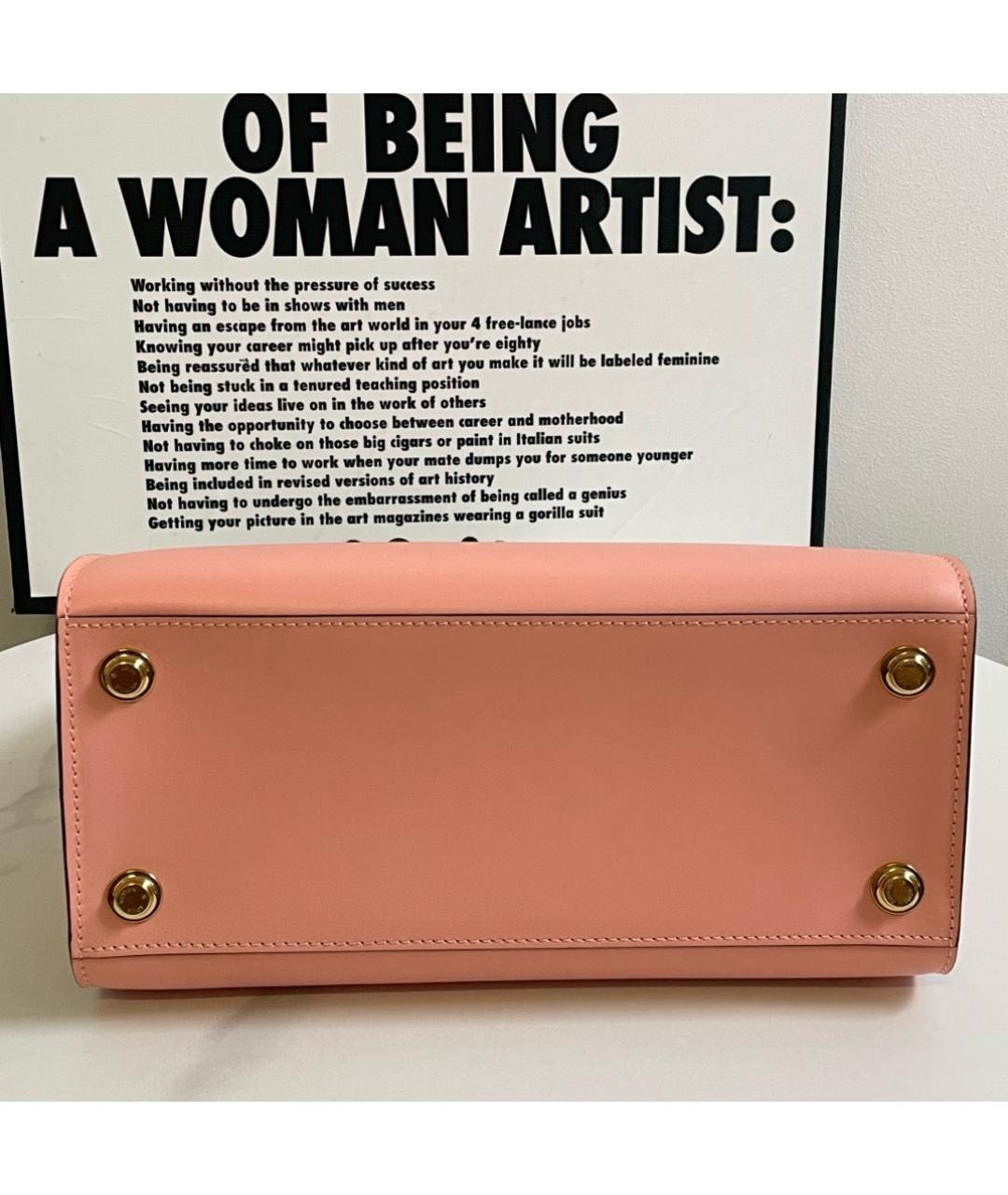 LOUIS VUITTON Коралловая кожаная сумка тоут, фото 4