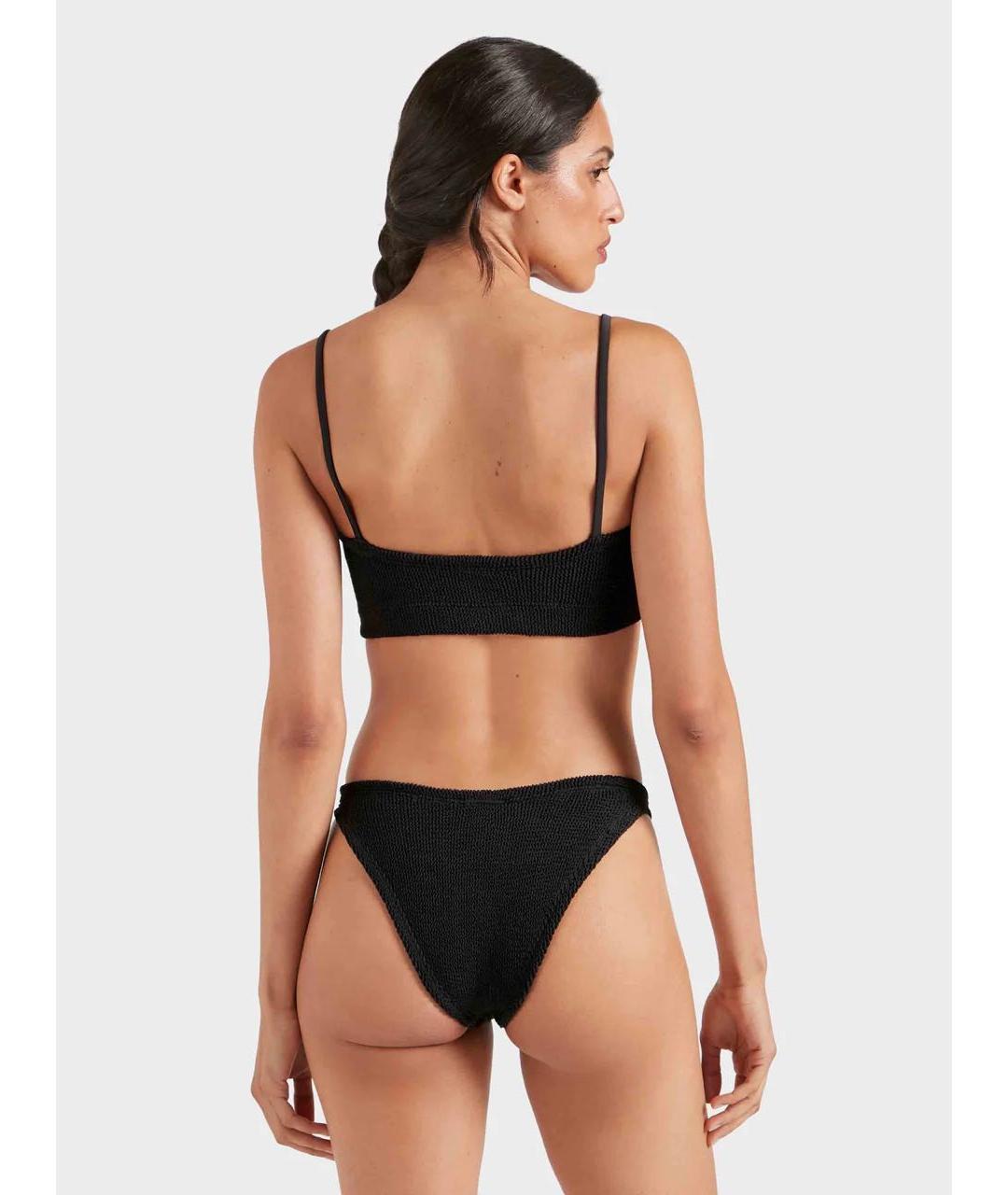 HUNZA G Черный полиамидовый купальник, фото 3