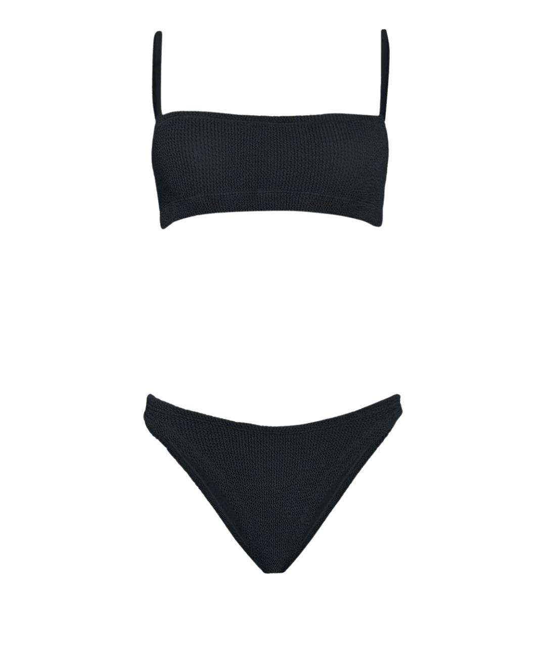 HUNZA G Черный полиамидовый купальник, фото 1