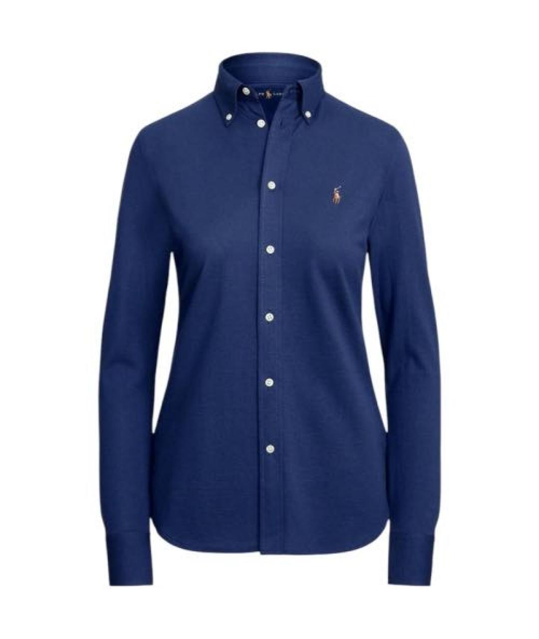 POLO RALPH LAUREN Темно-синяя хлопковая рубашка, фото 5