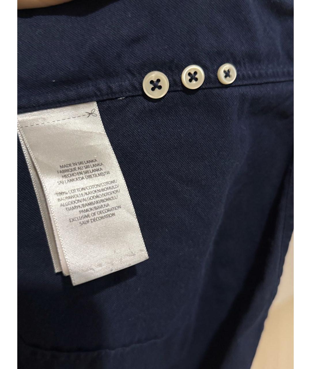 POLO RALPH LAUREN Темно-синяя хлопковая рубашка, фото 4