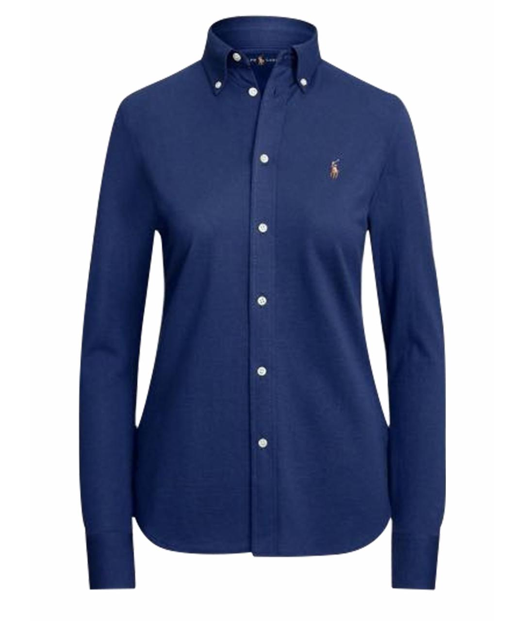 POLO RALPH LAUREN Темно-синяя хлопковая рубашка, фото 1