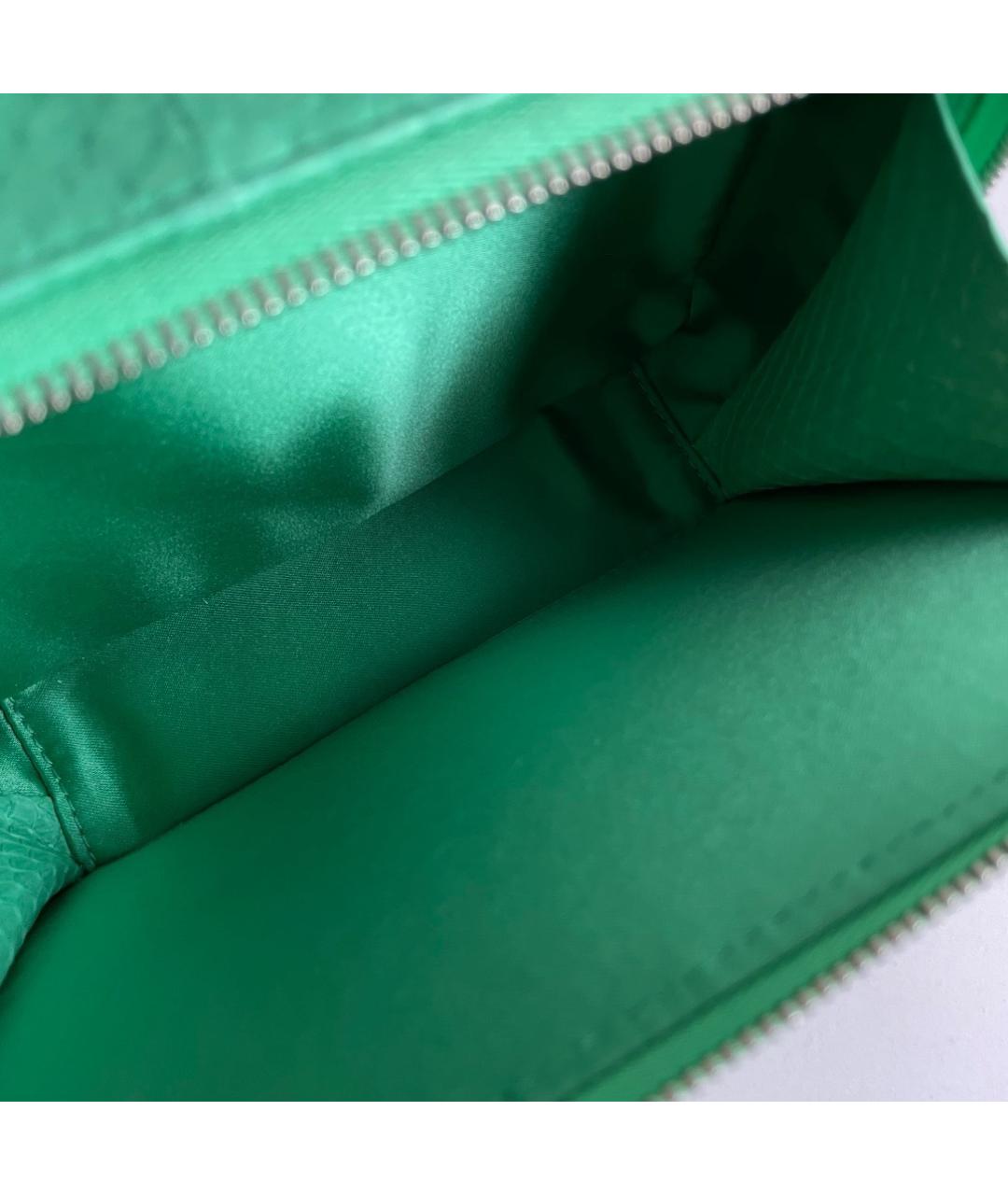 CHANEL Зеленая кожаная сумка через плечо, фото 7