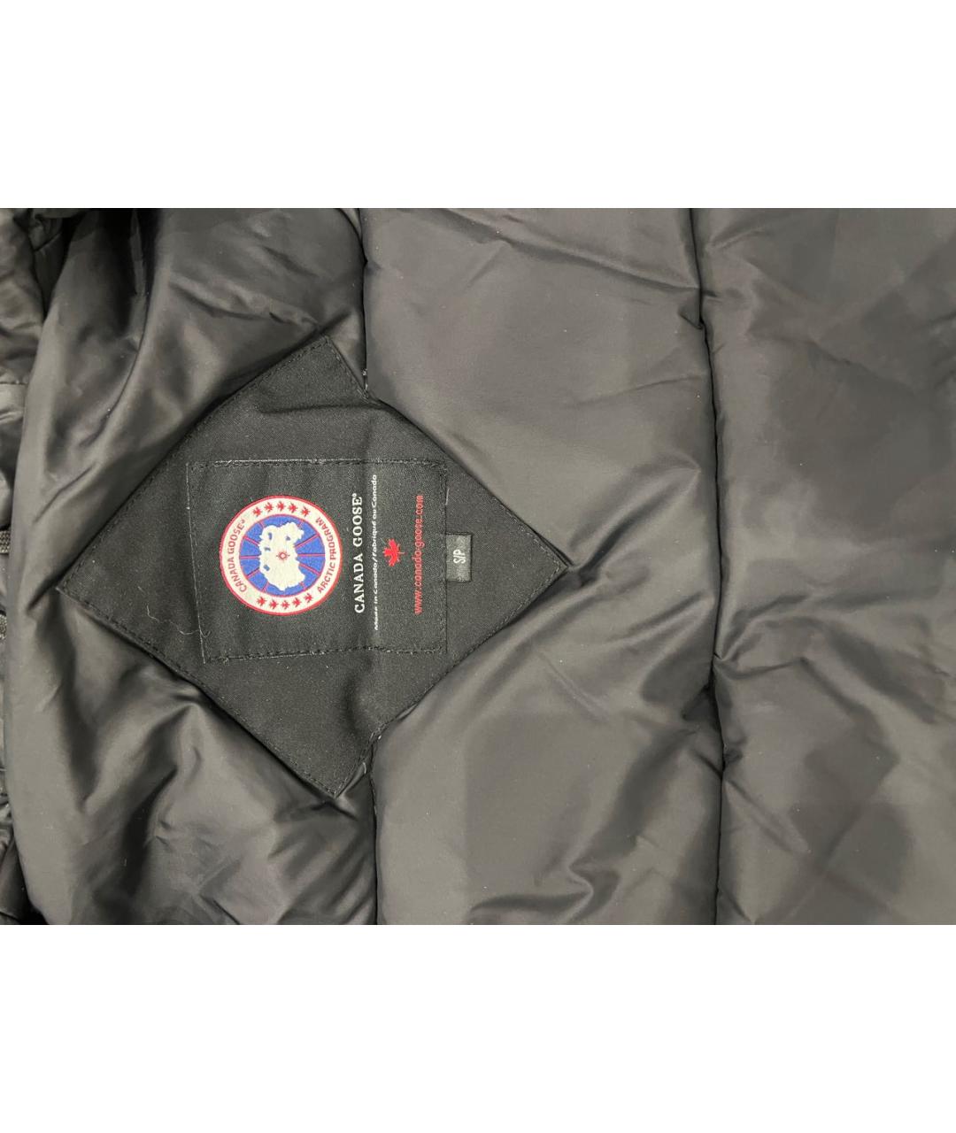 CANADA GOOSE Черная полиэстеровая куртка, фото 3