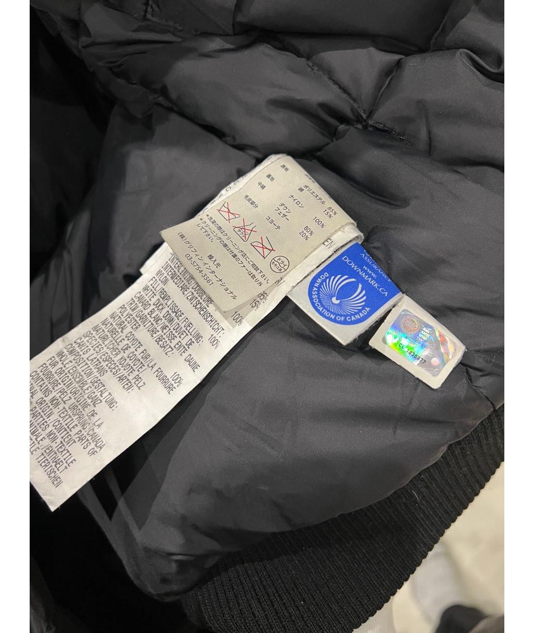CANADA GOOSE Черная полиэстеровая куртка, фото 5