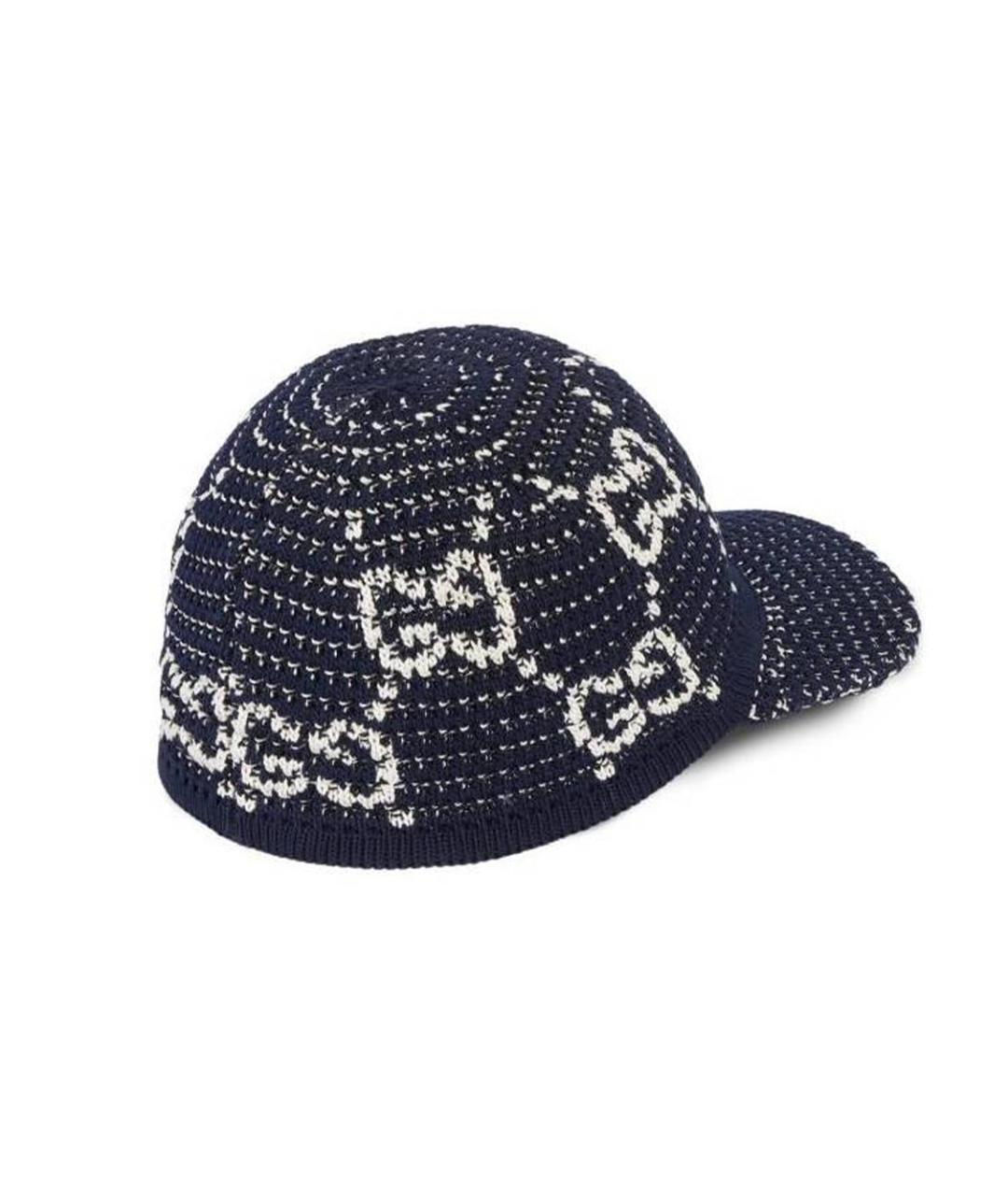 GUCCI Черная хлопковая кепка, фото 3