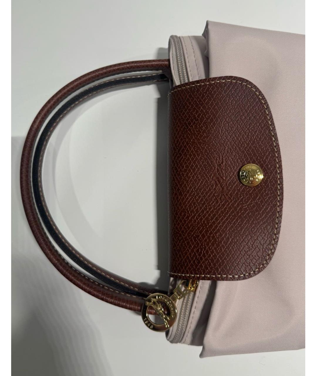 LONGCHAMP Бежевая тканевая сумка тоут, фото 6