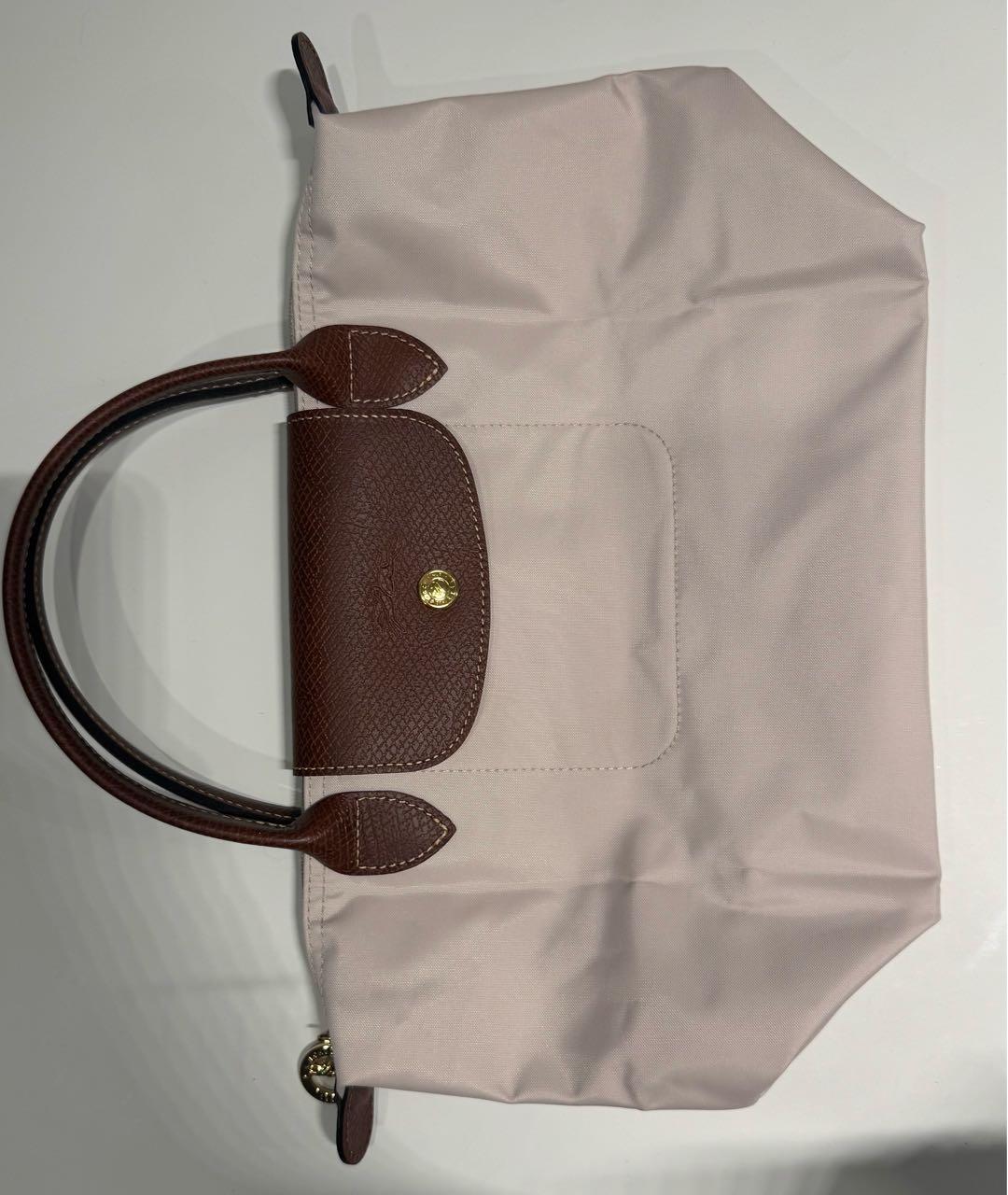 LONGCHAMP Бежевая тканевая сумка тоут, фото 3