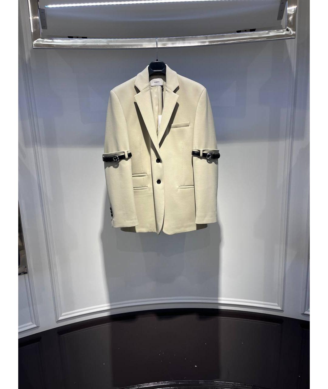COPERNI Бежевый полиэстеровый жакет/пиджак, фото 4