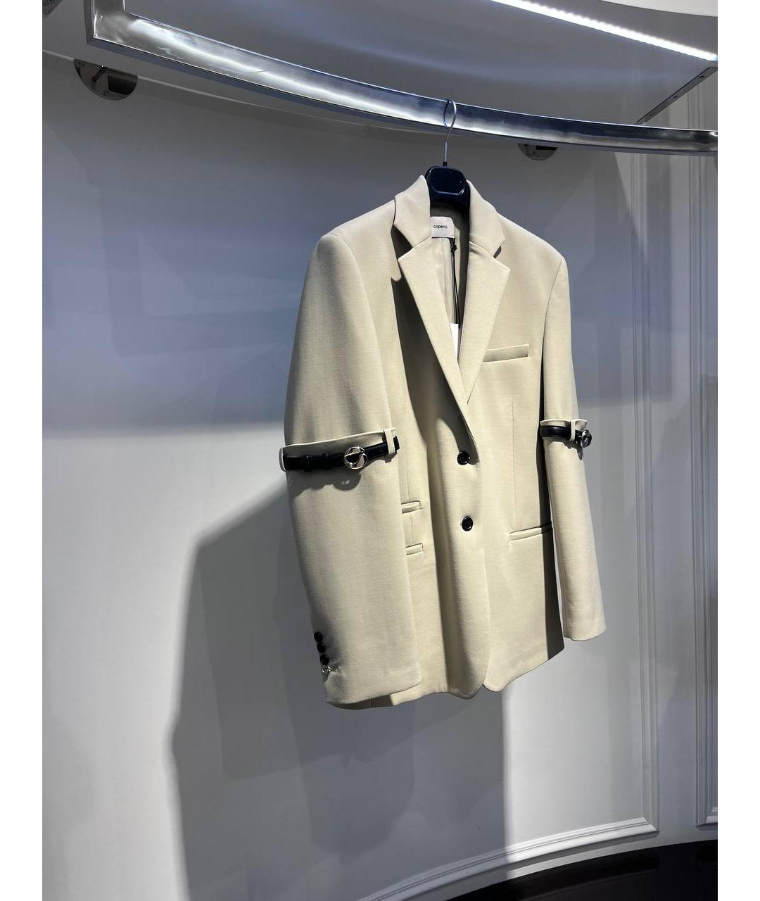 COPERNI Бежевый полиэстеровый жакет/пиджак, фото 2