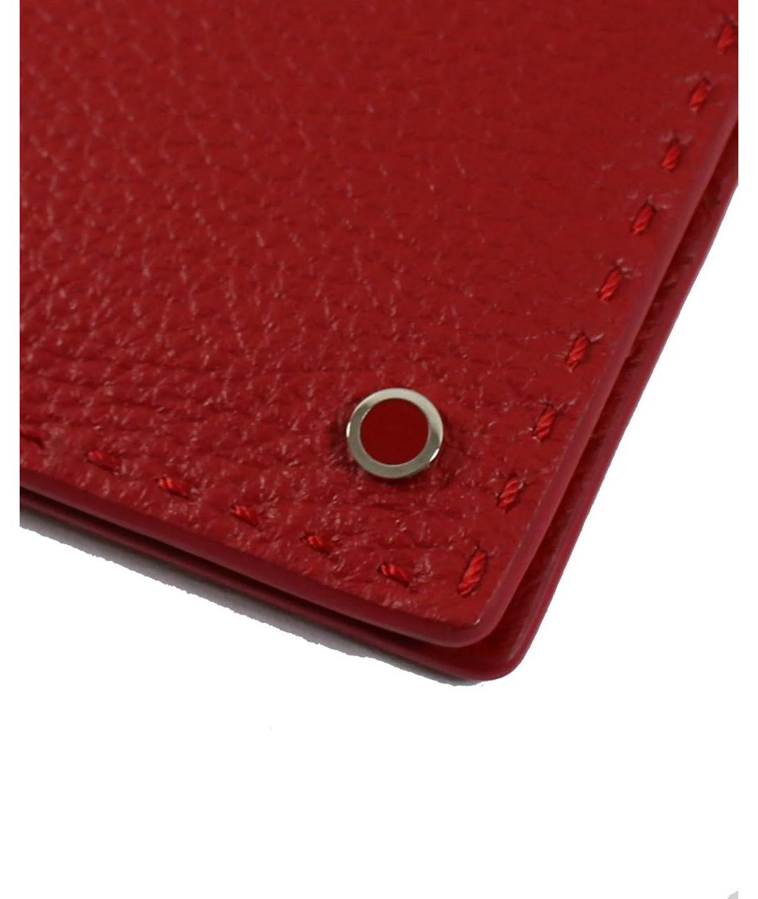 KITON Красный кожаный кошелек, фото 2
