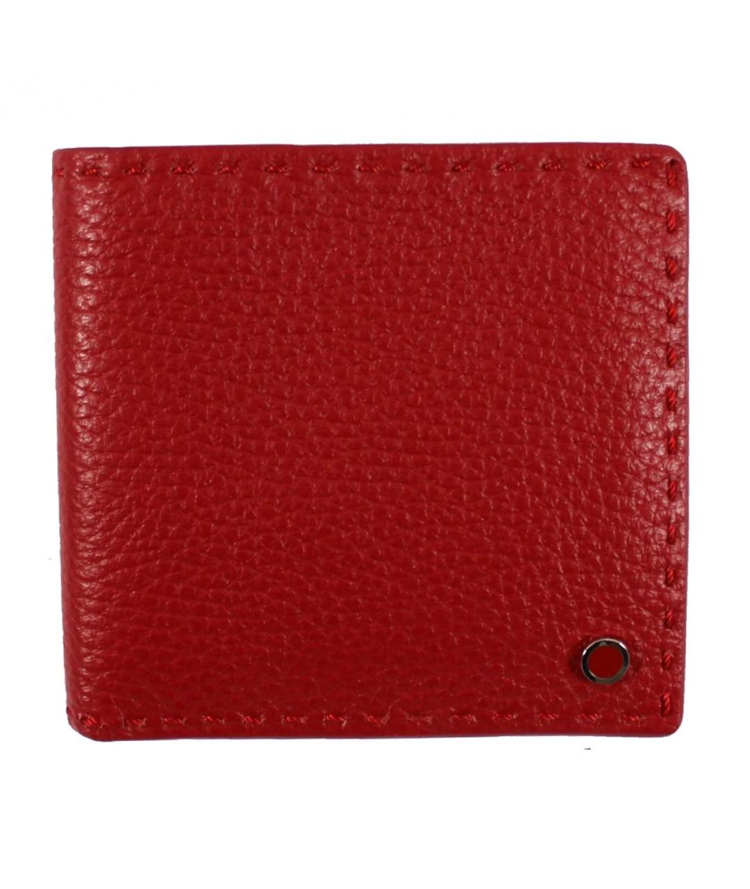 KITON Красный кожаный кошелек, фото 1