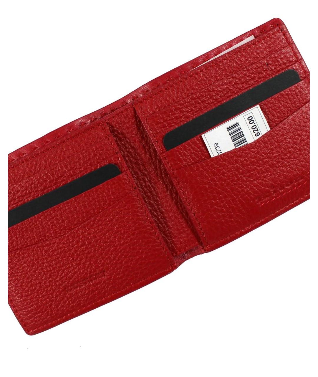 KITON Красный кожаный кошелек, фото 3