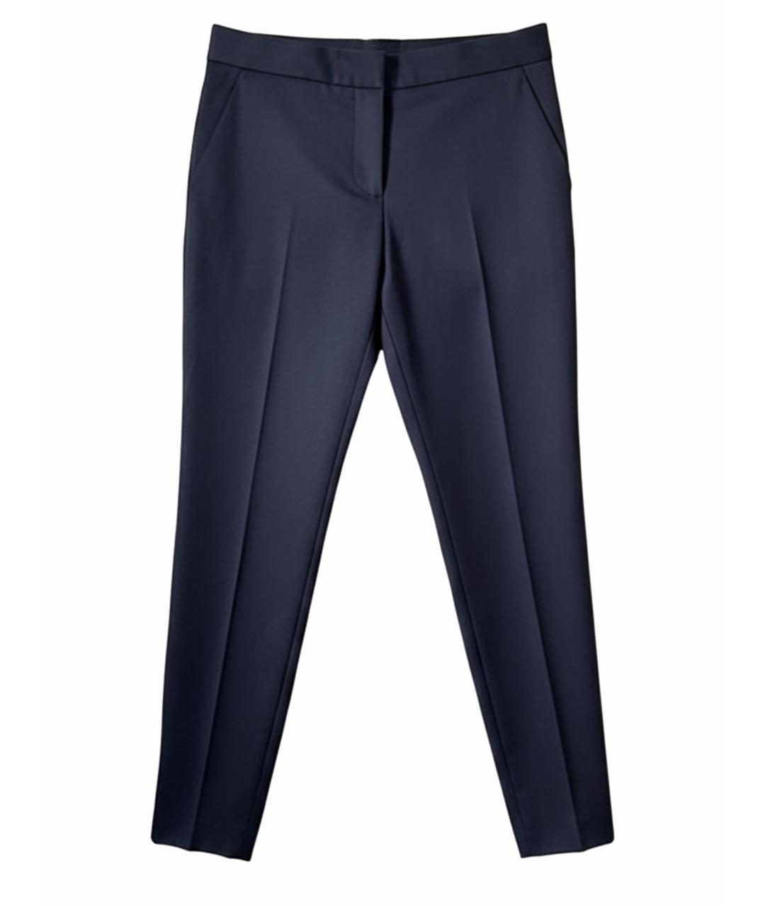 STELLA MCCARTNEY Синие шерстяные брюки узкие, фото 1