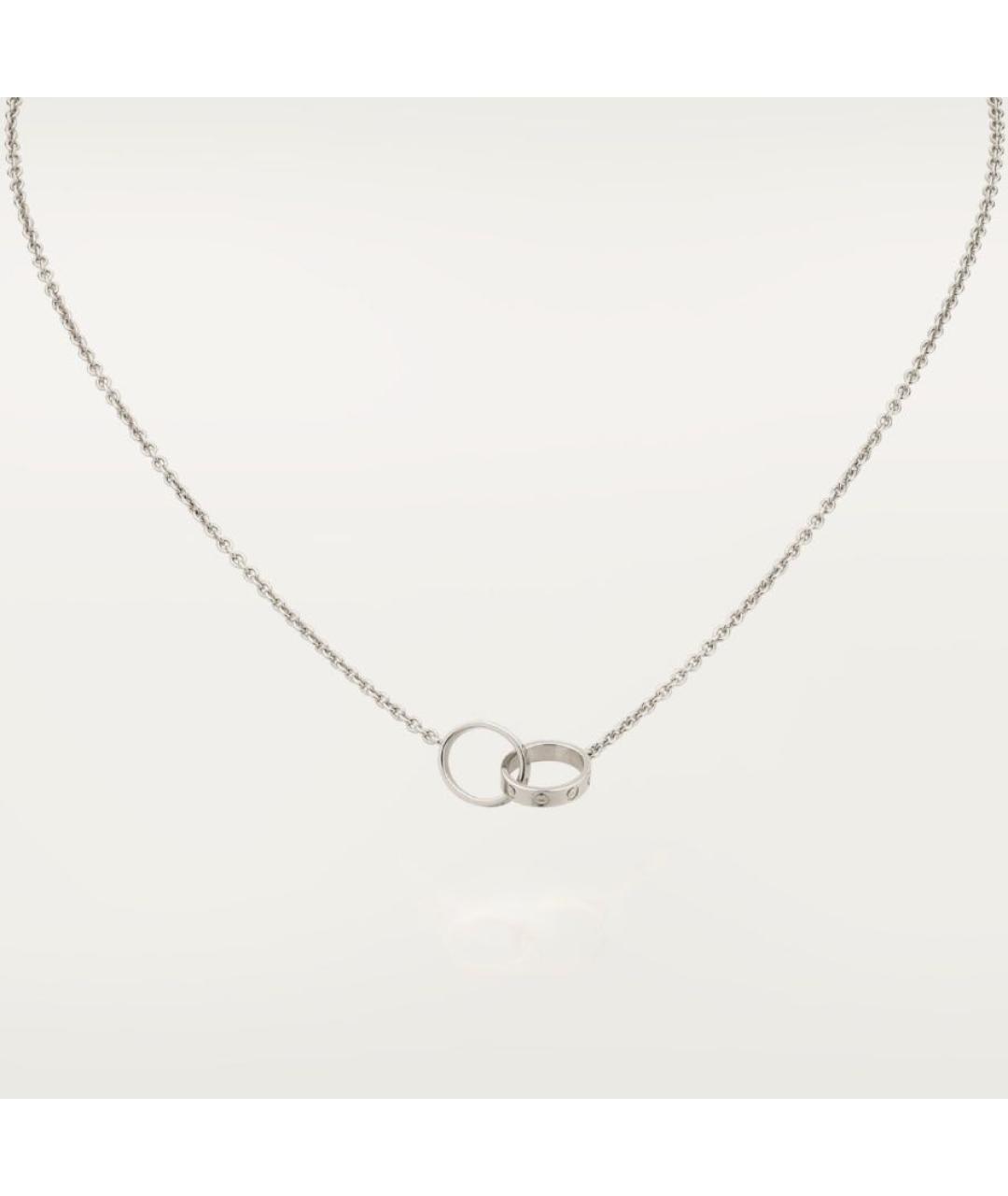 CARTIER Серебряное колье из белого золота, фото 8