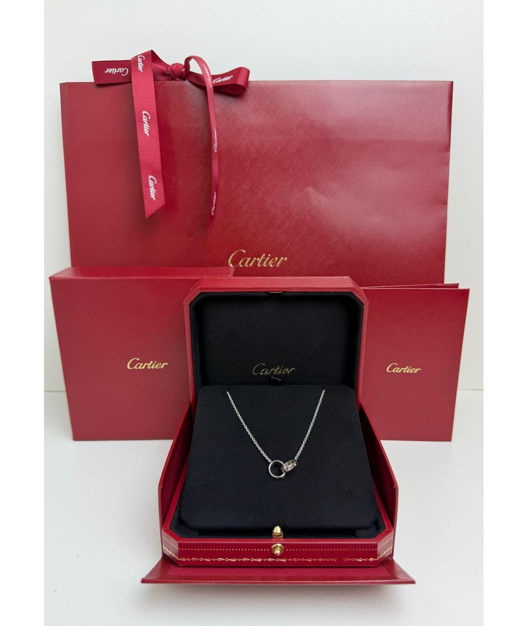 CARTIER Серебряное колье из белого золота, фото 2