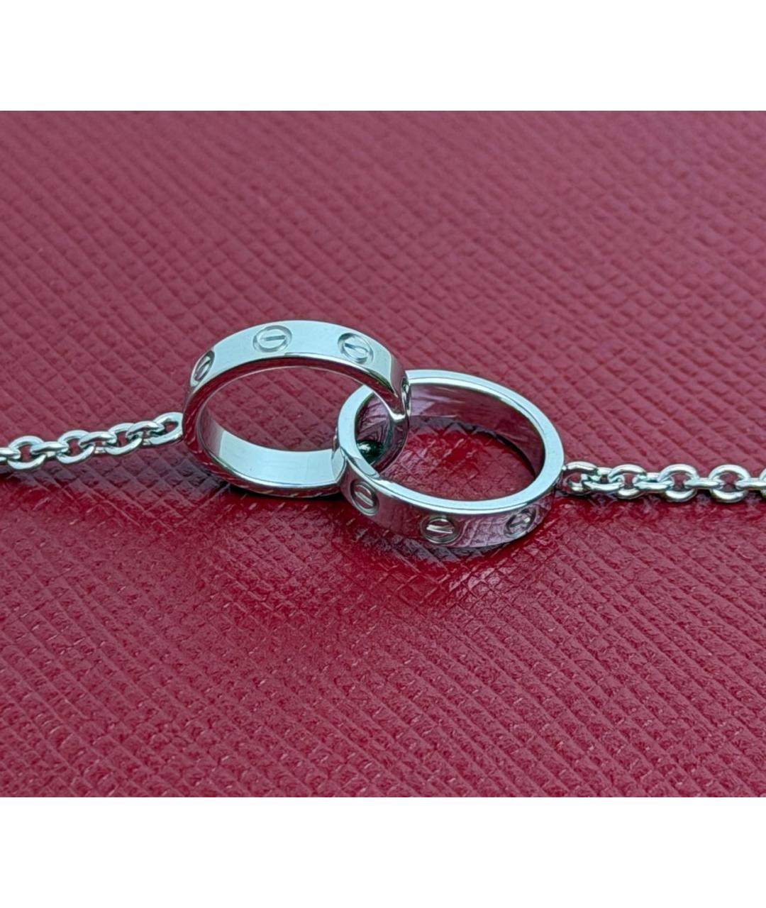 CARTIER Серебряное колье из белого золота, фото 4