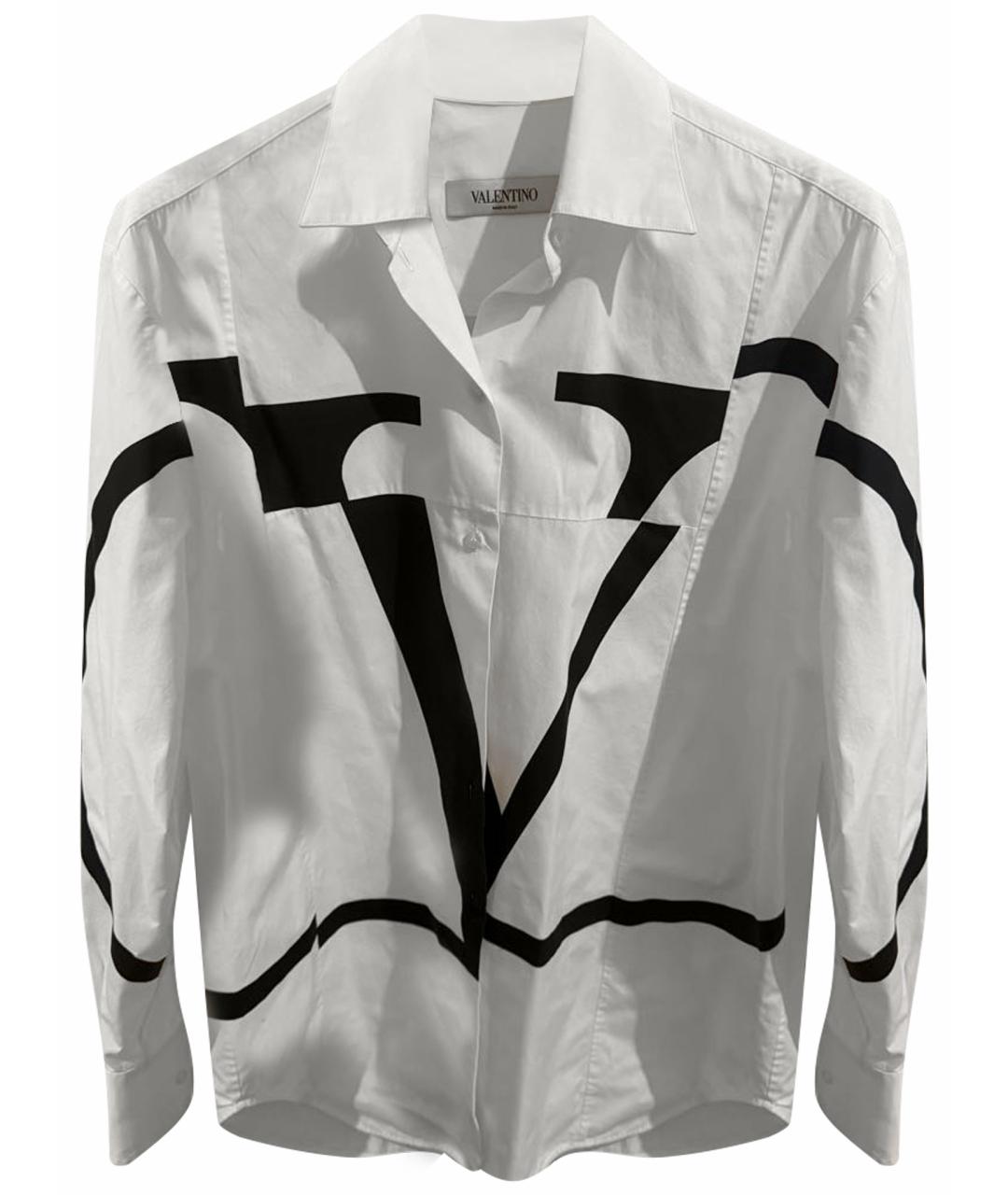 VALENTINO Белая хлопковая рубашка, фото 1