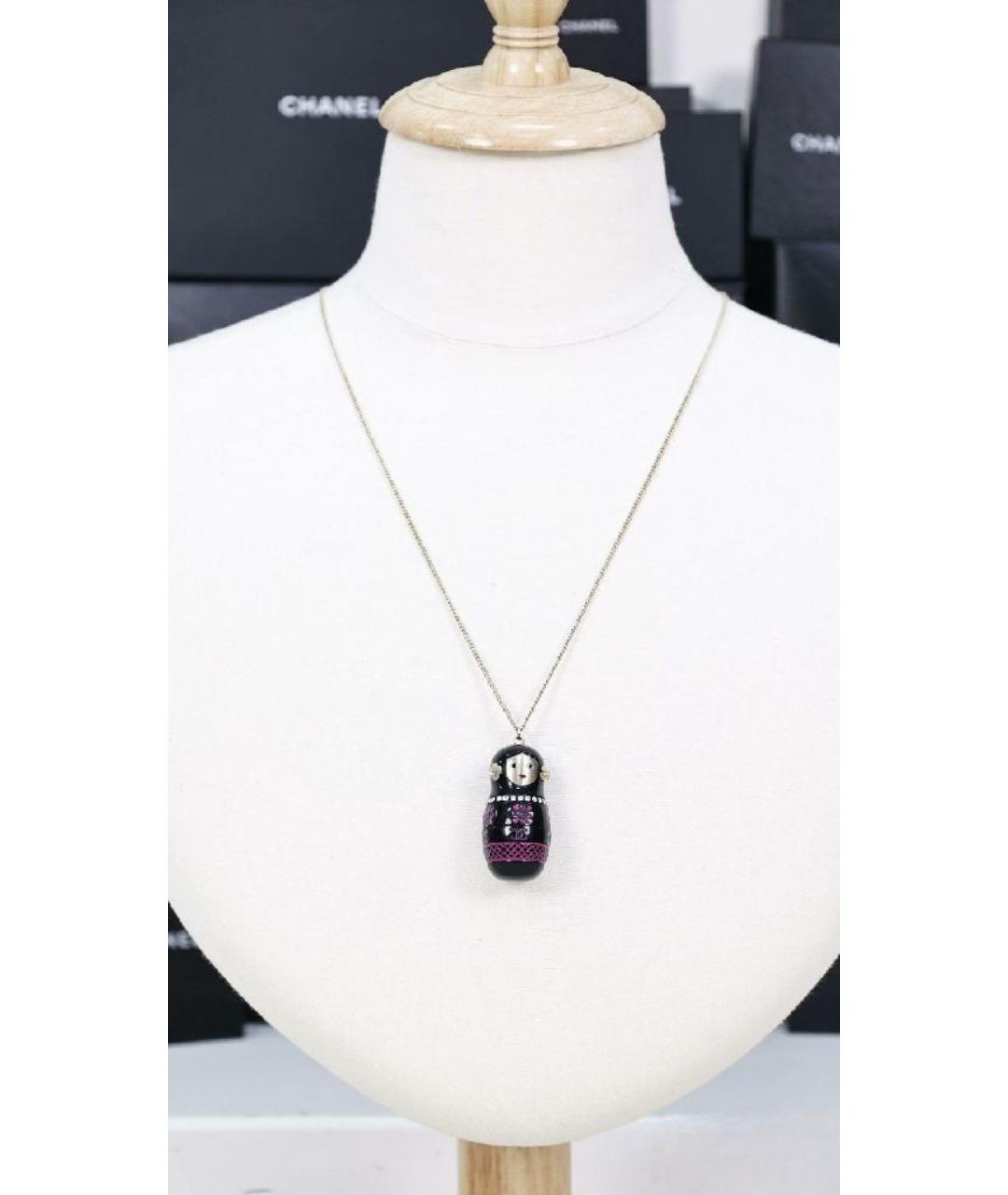 CHANEL Черная подвеска, фото 2