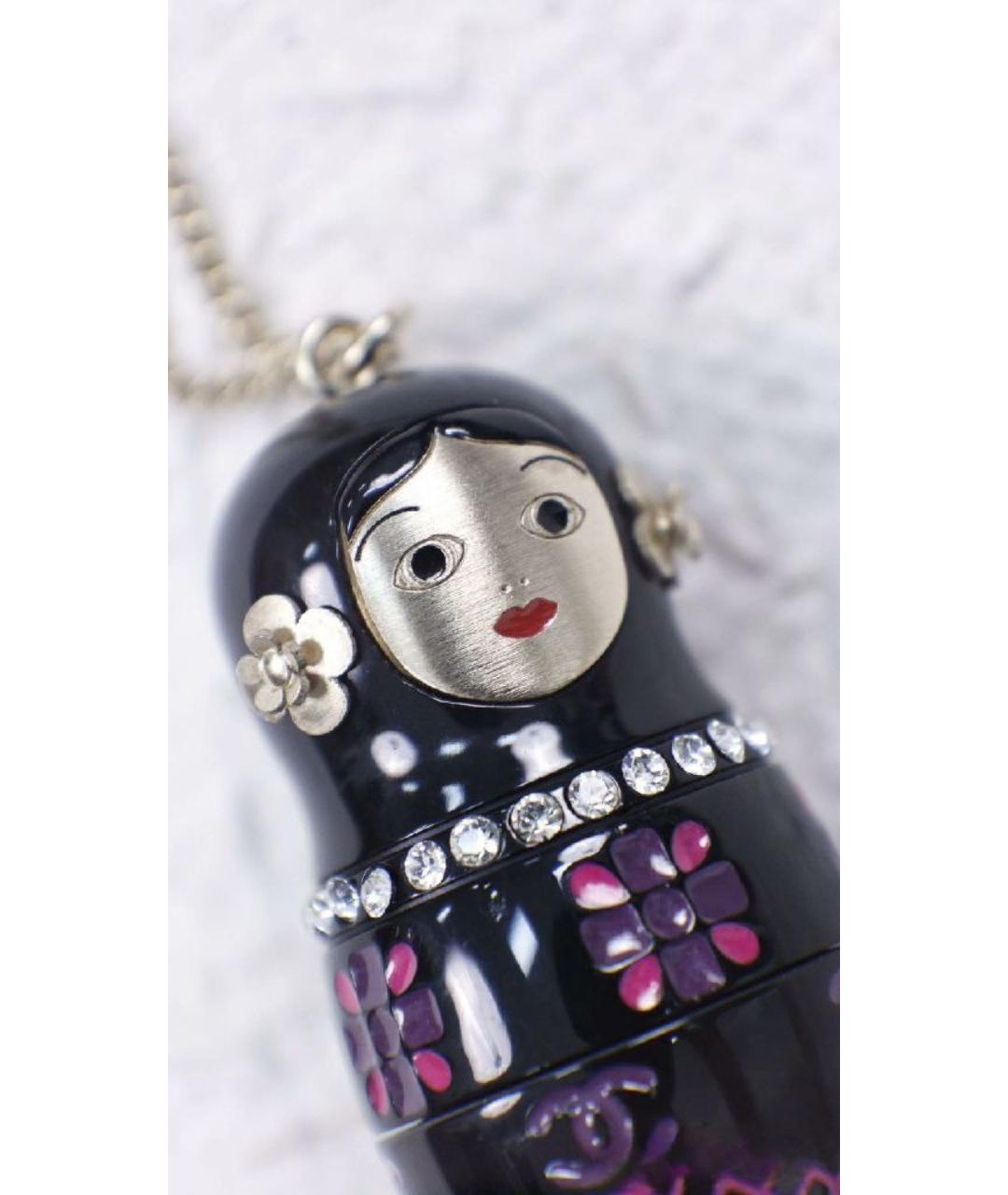 CHANEL Черная подвеска, фото 5