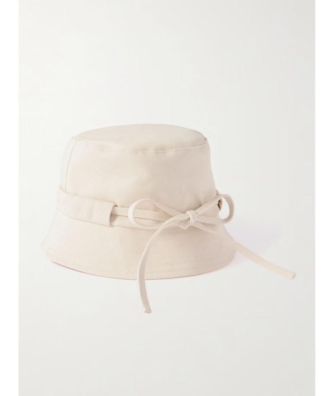 JACQUEMUS Бежевая хлопковая панама, фото 2