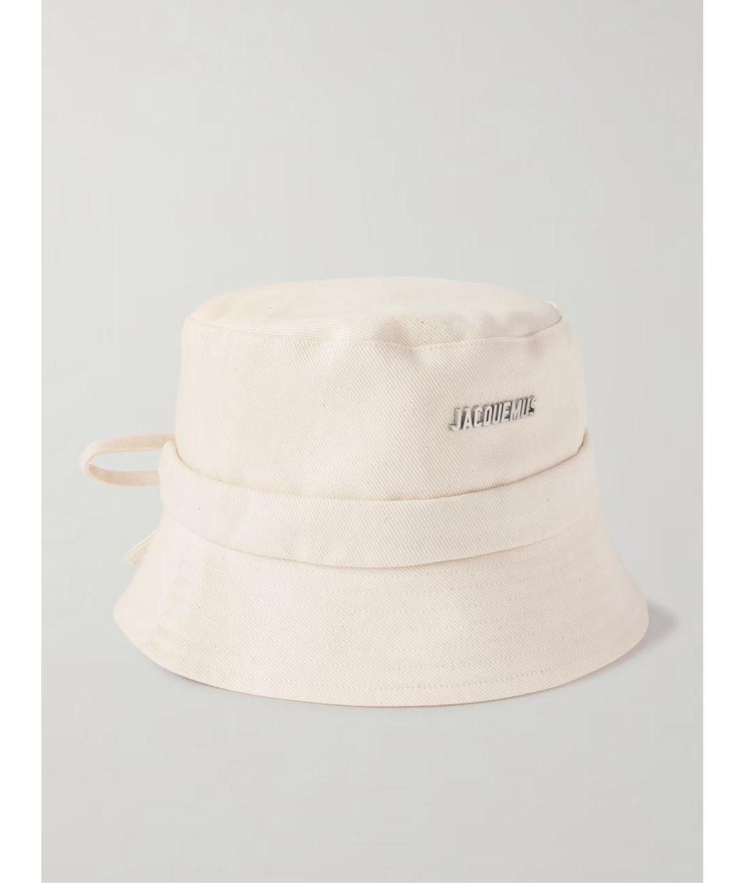 JACQUEMUS Бежевая хлопковая панама, фото 4