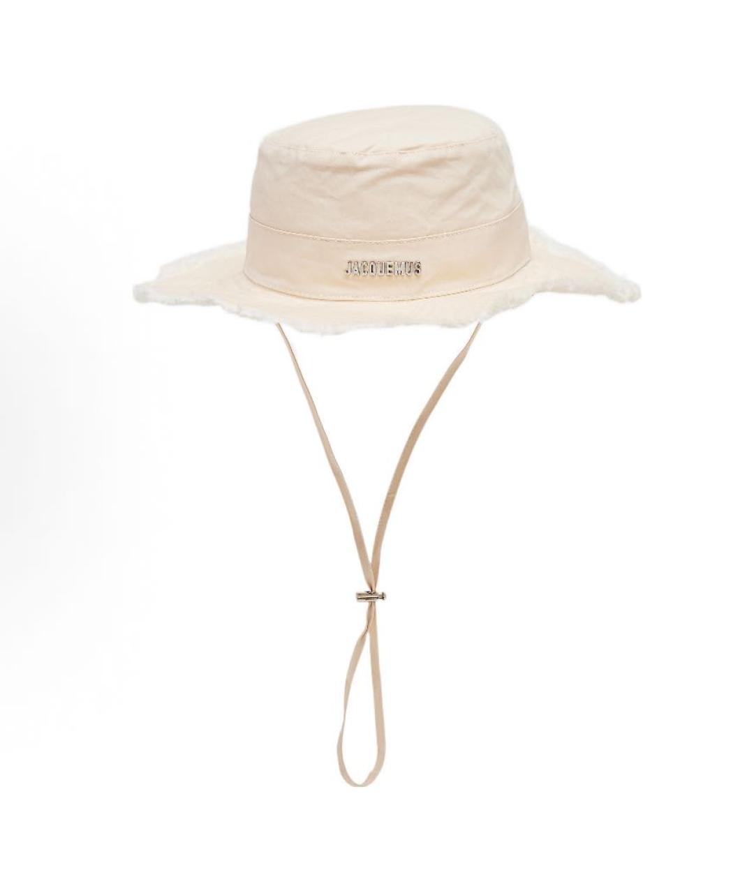 JACQUEMUS Бежевая хлопковая панама, фото 5