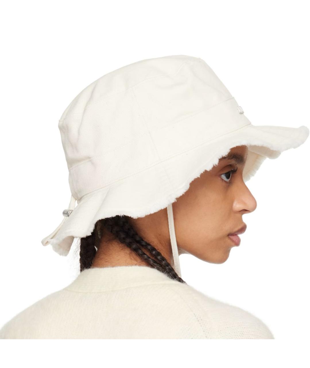 JACQUEMUS Бежевая хлопковая панама, фото 4