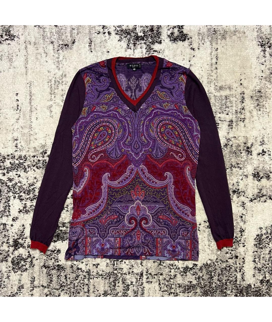 ETRO Фиолетовый джемпер / свитер, фото 5