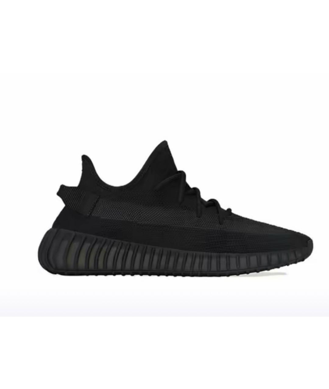 ADIDAS YEEZY Черные текстильные низкие кроссовки / кеды, фото 3