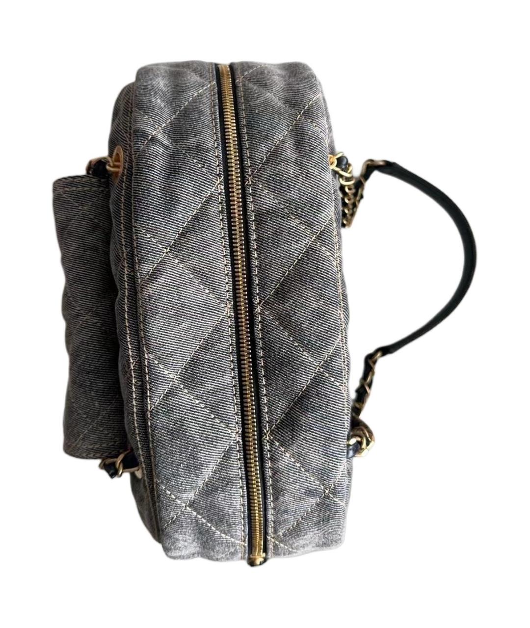 CHANEL Серая деним сумка тоут, фото 3