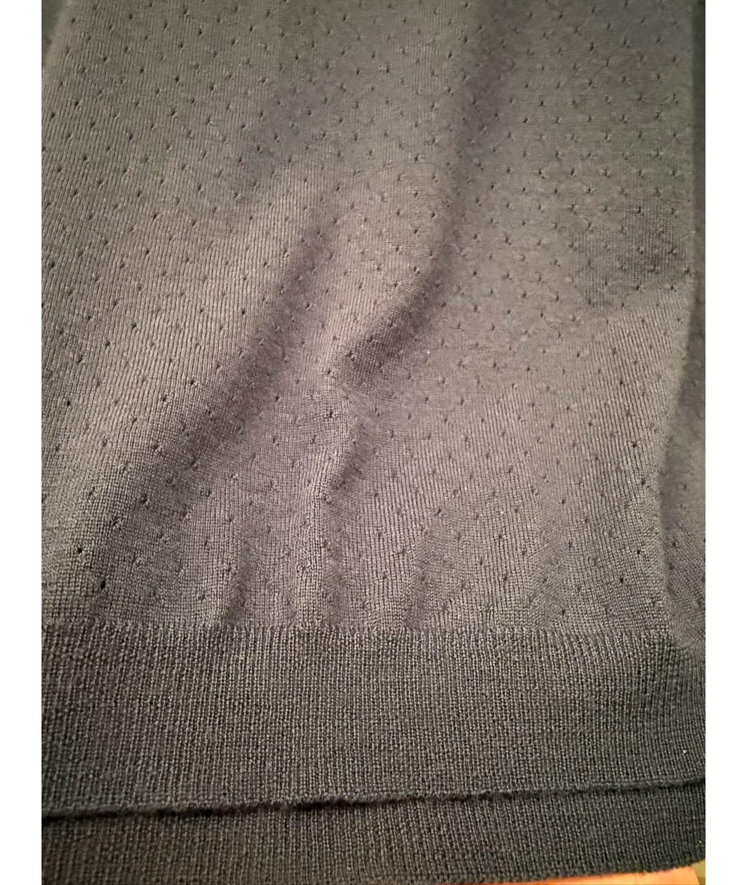 LORO PIANA Темно-синий шерстяной джемпер / свитер, фото 5