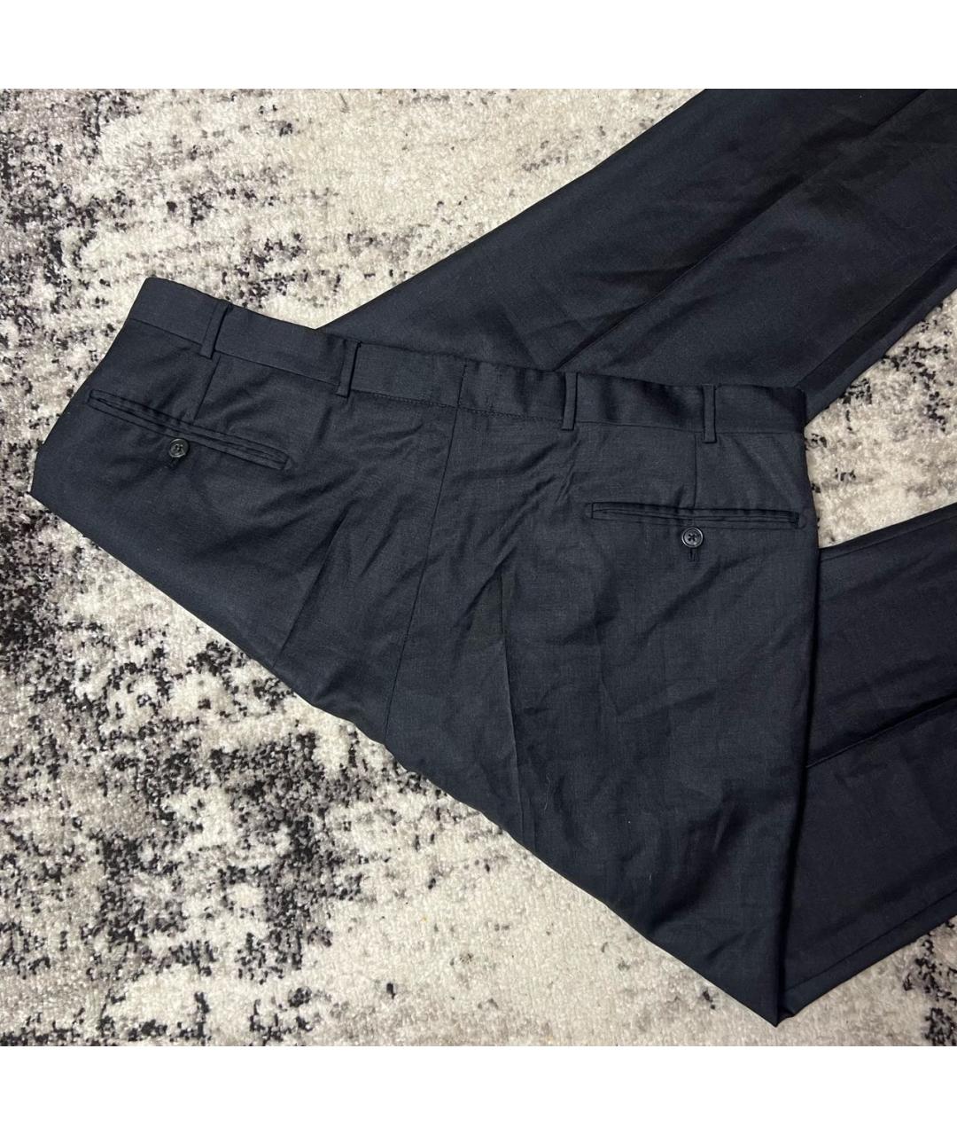 CORNELIANI Черные шерстяные классические брюки, фото 7