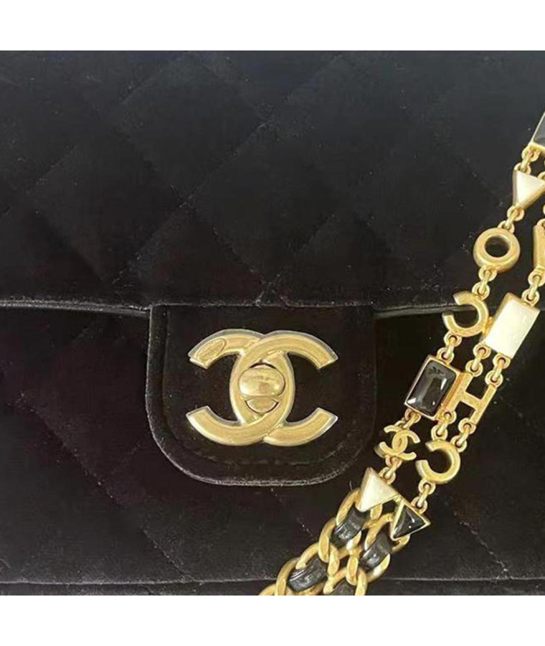 CHANEL Черная сумка с короткими ручками, фото 2