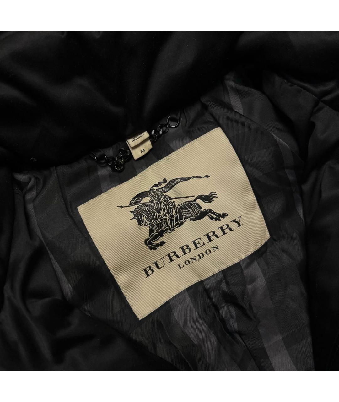 BURBERRY Черный пуховик, фото 5