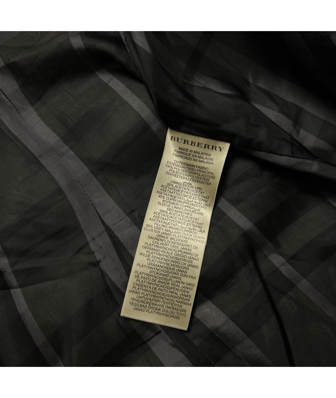 BURBERRY Черный пуховик, фото 7