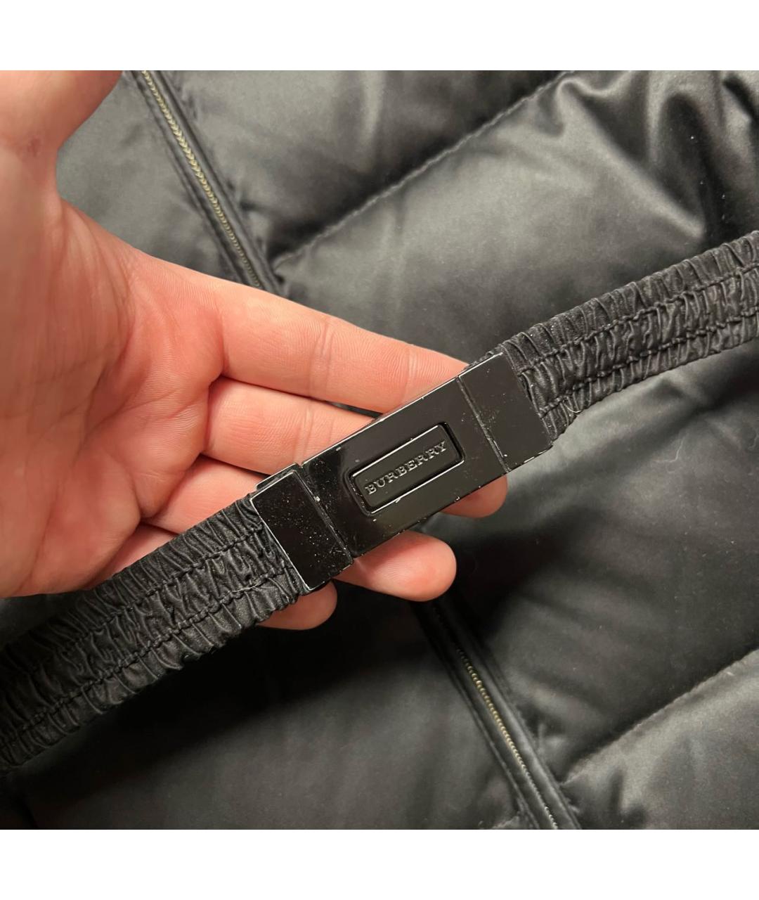 BURBERRY Черный пуховик, фото 4