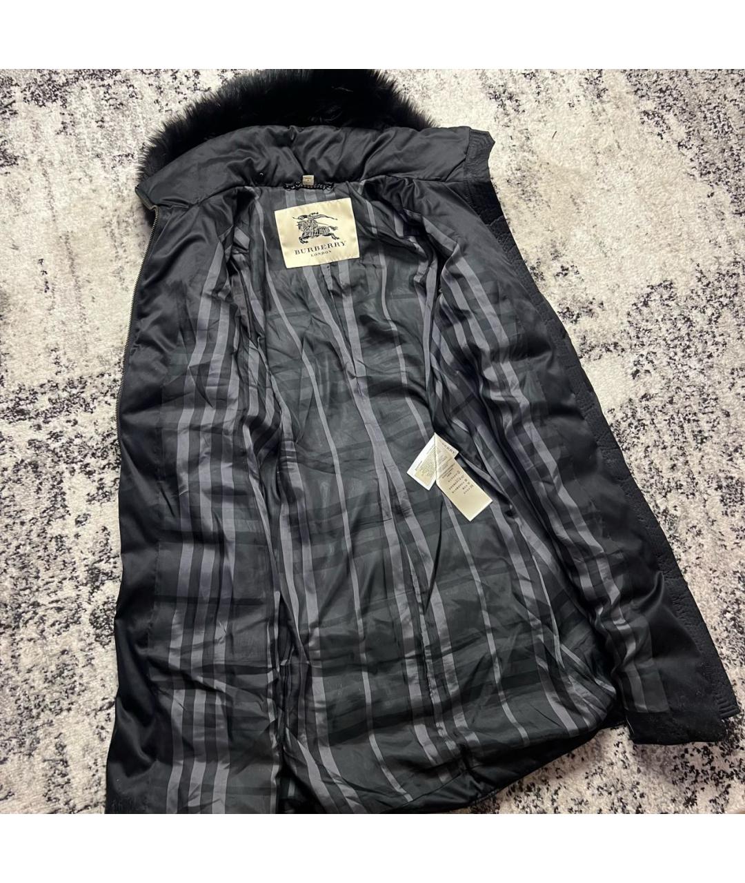 BURBERRY Черный пуховик, фото 6