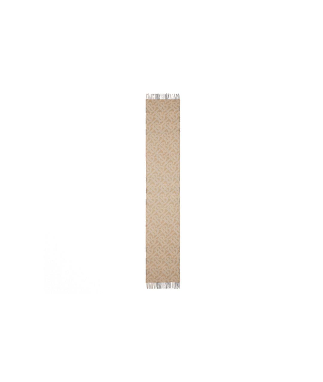 BURBERRY Бежевый шарф, фото 2