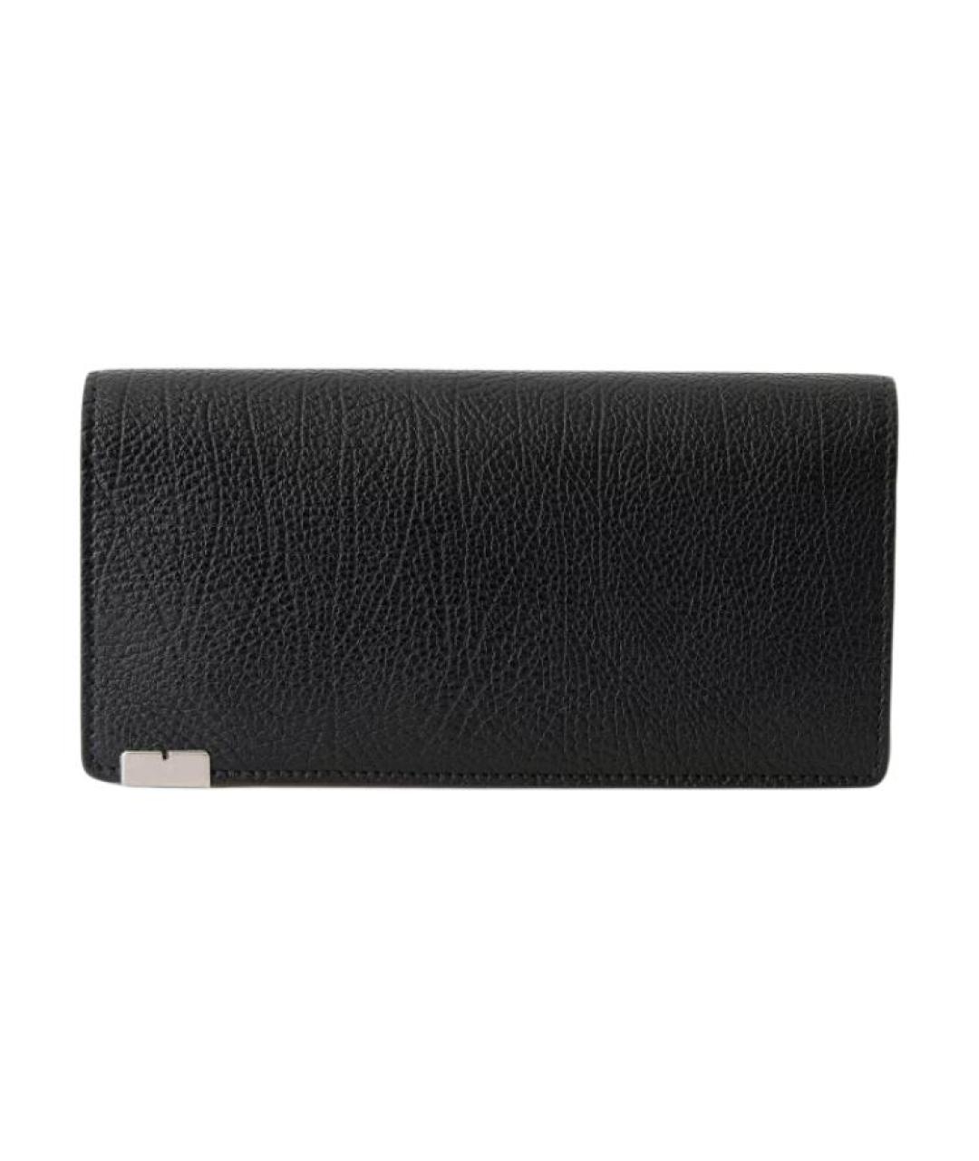 BURBERRY Черный кожаный кошелек, фото 2