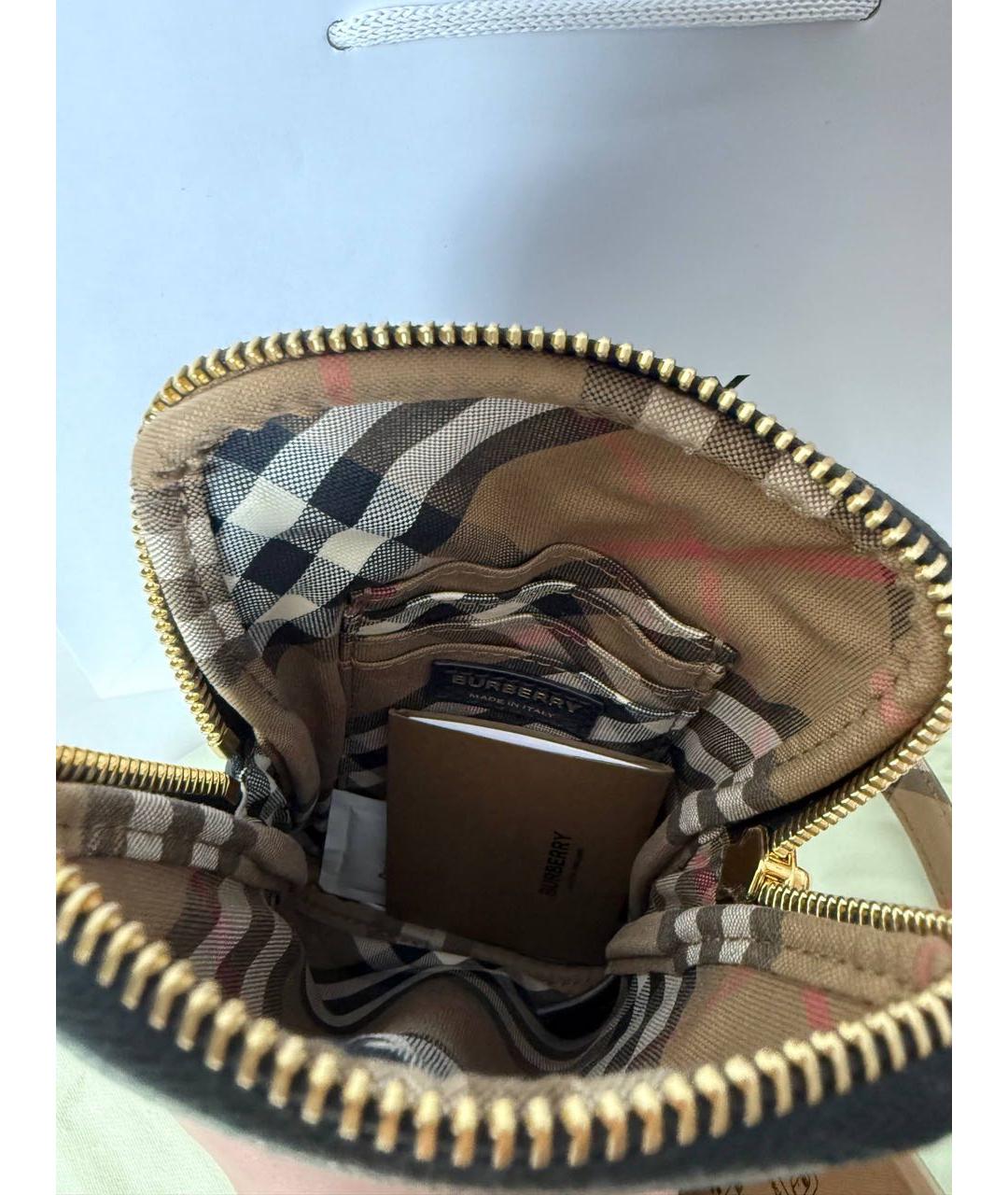 BURBERRY Коричневая кожаная сумка через плечо, фото 4