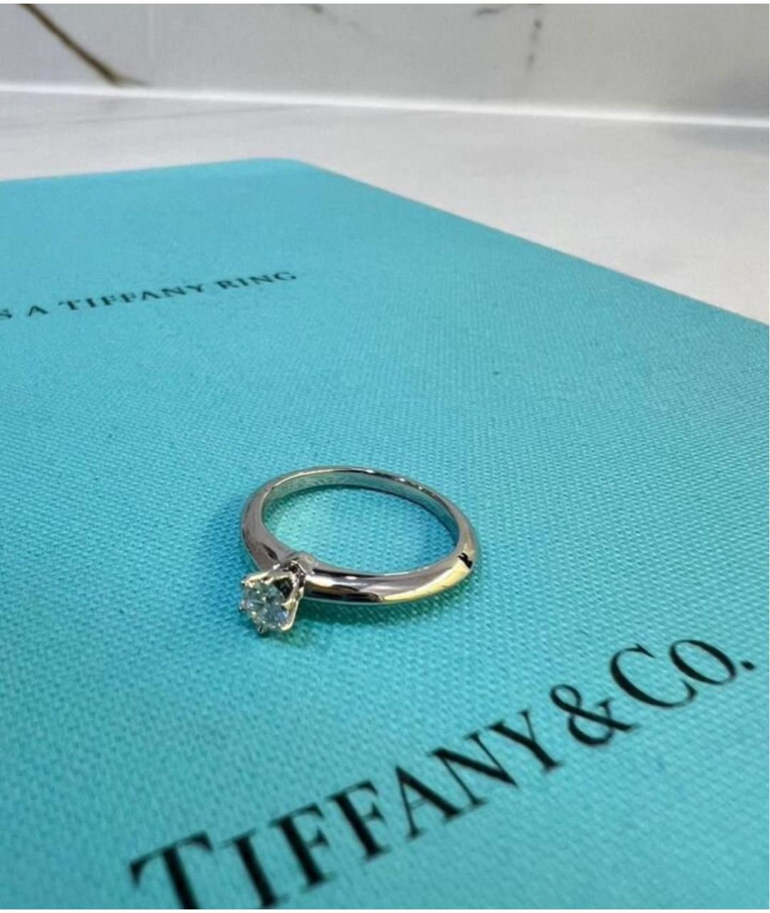 TIFFANY&CO Белое платиновое кольцо, фото 4