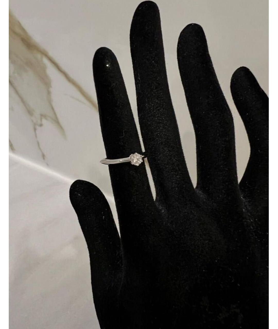 TIFFANY&CO Белое платиновое кольцо, фото 3