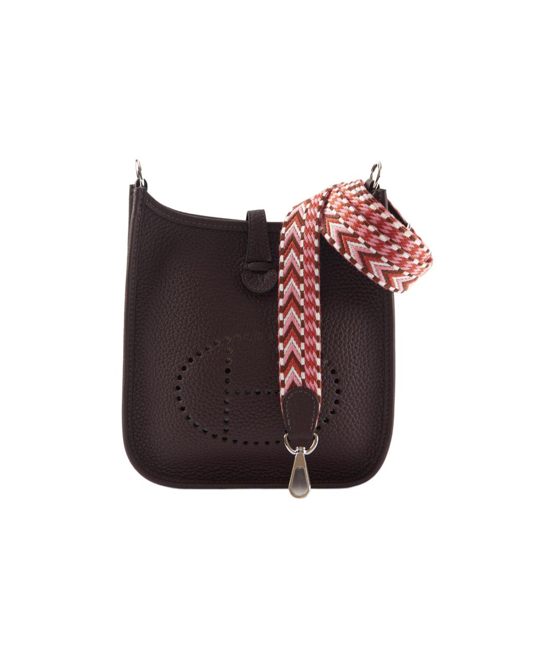 HERMES Коричневая кожаная сумка через плечо, фото 1