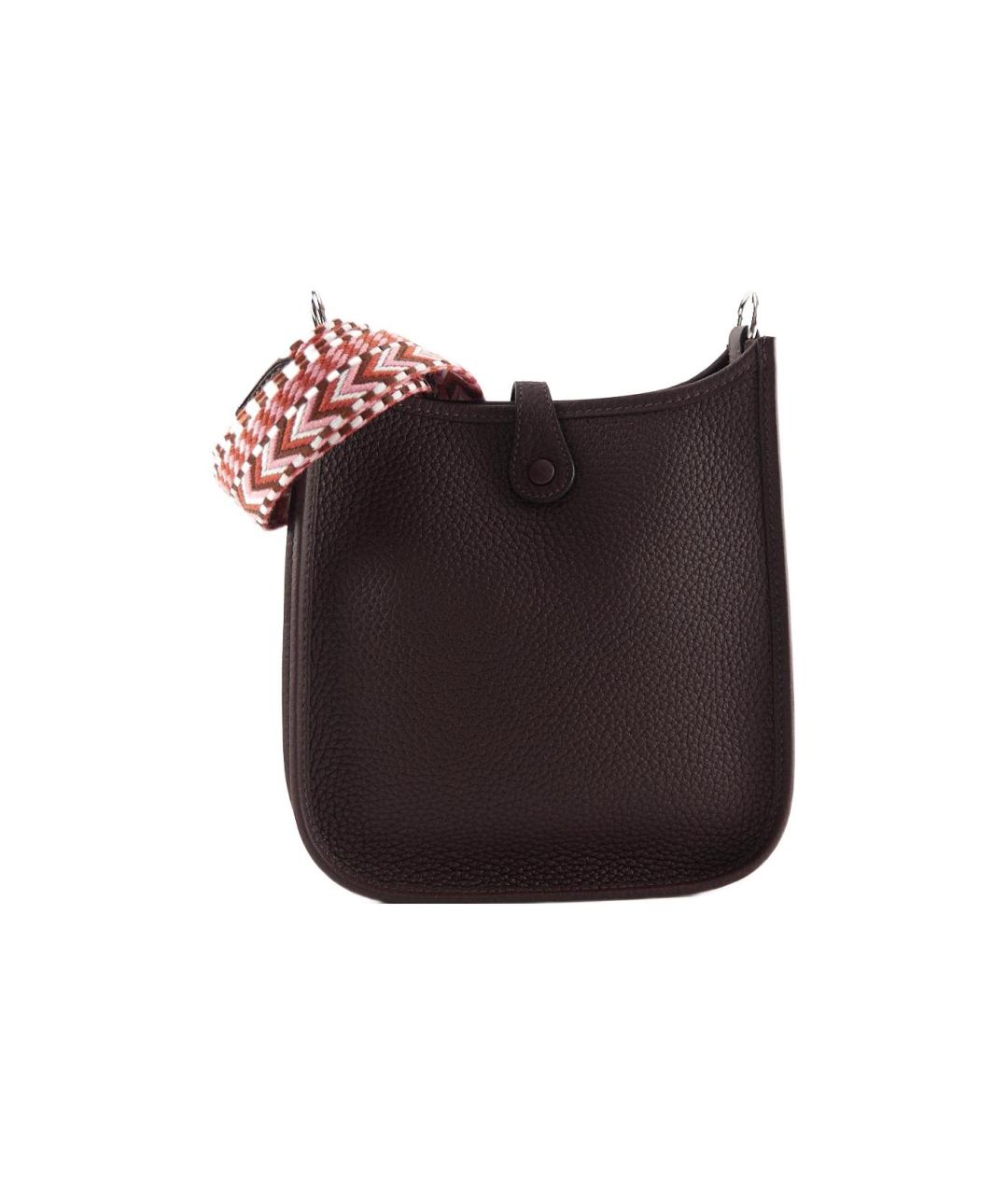 HERMES Коричневая кожаная сумка через плечо, фото 3