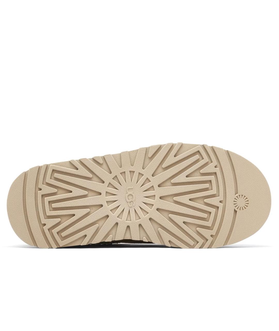 UGG AUSTRALIA Бежевые замшевые сабо, фото 7