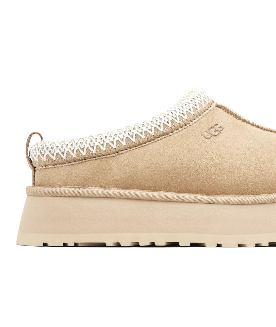 UGG AUSTRALIA Бежевые замшевые сабо, фото 8