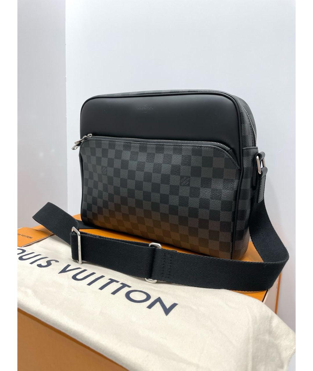 LOUIS VUITTON Кожаная сумка на плечо, фото 3