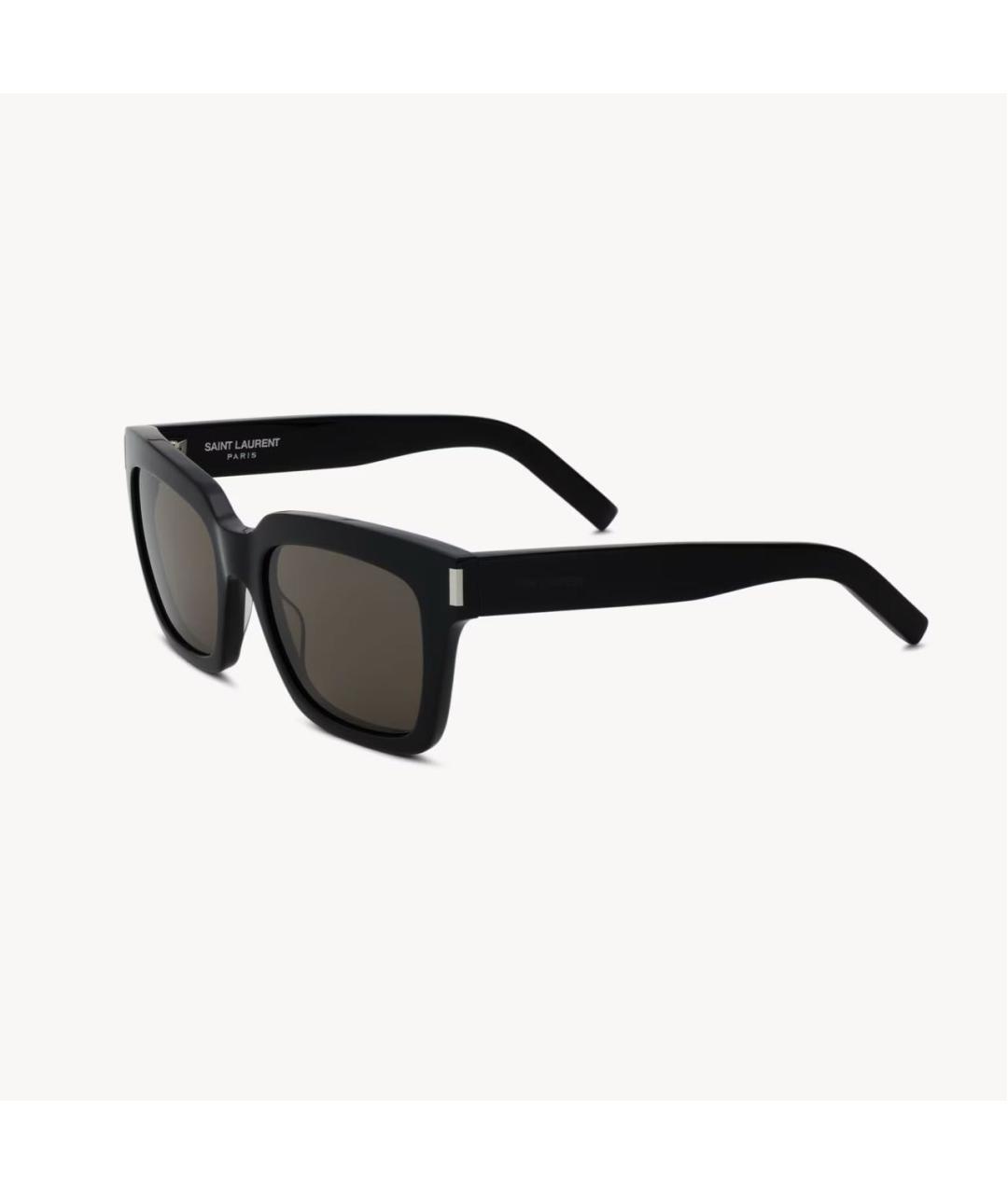 SAINT LAURENT Черные пластиковые солнцезащитные очки, фото 3